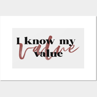 I Know My Value v2 Posters and Art